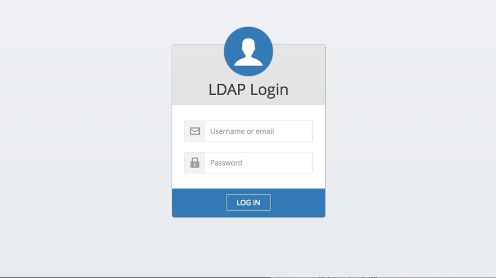 Login page