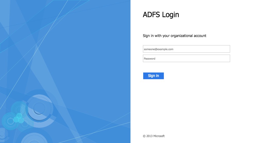 ADFS ID Provider screenshot 0