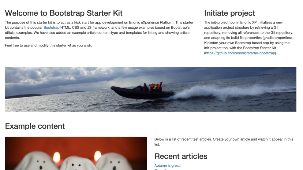 Bootstrap Starter screenshot 0