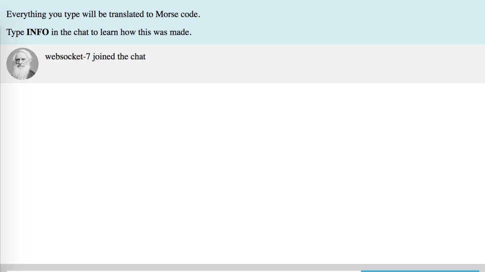 Morse Chat Demo screenshot 1