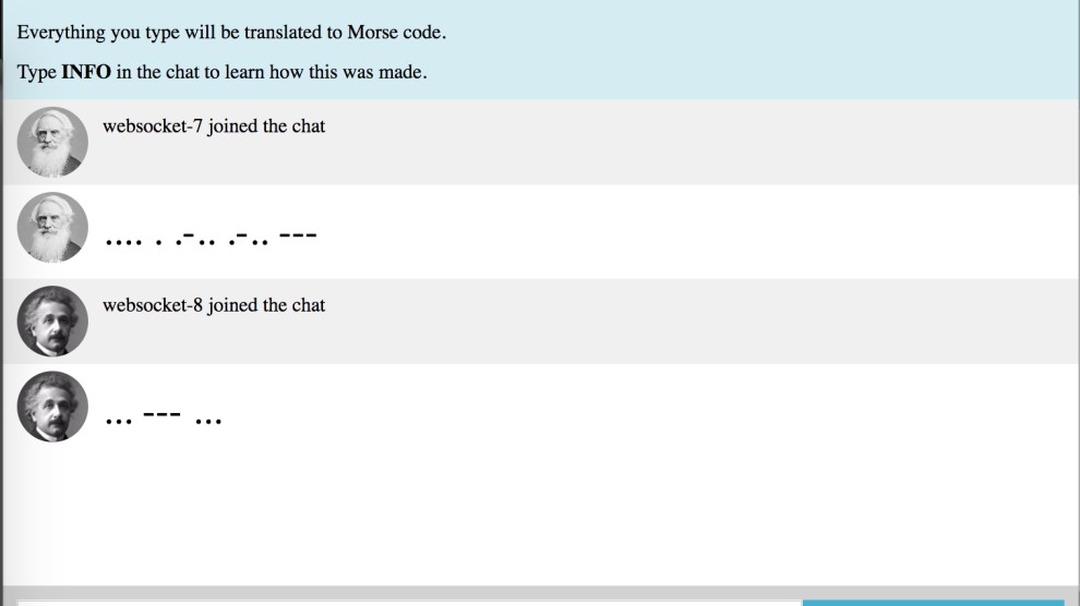 Morse Chat Demo screenshot 2