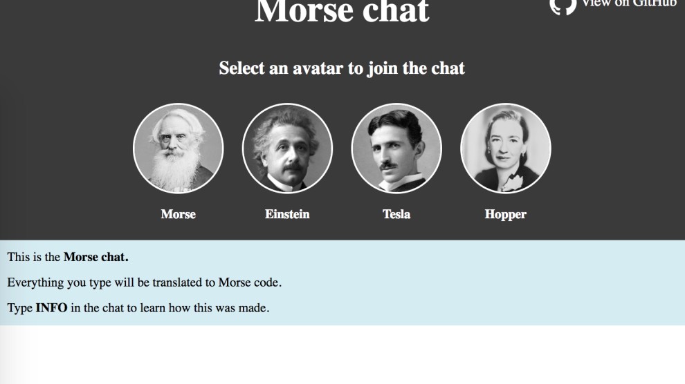 Morse Chat Demo screenshot 0