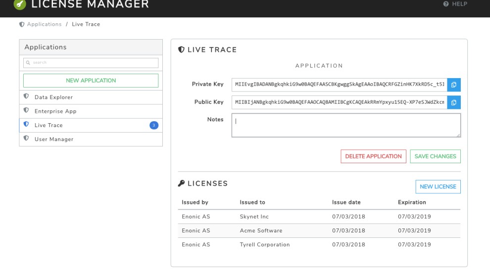License Manager screenshot 0