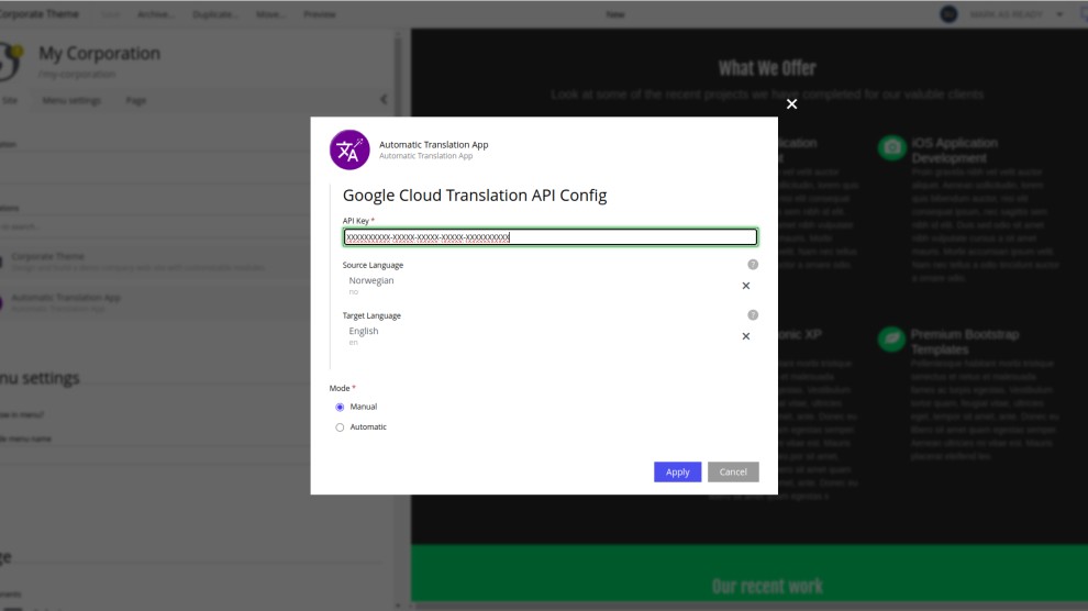 Automatic Translation App screenshot 0
